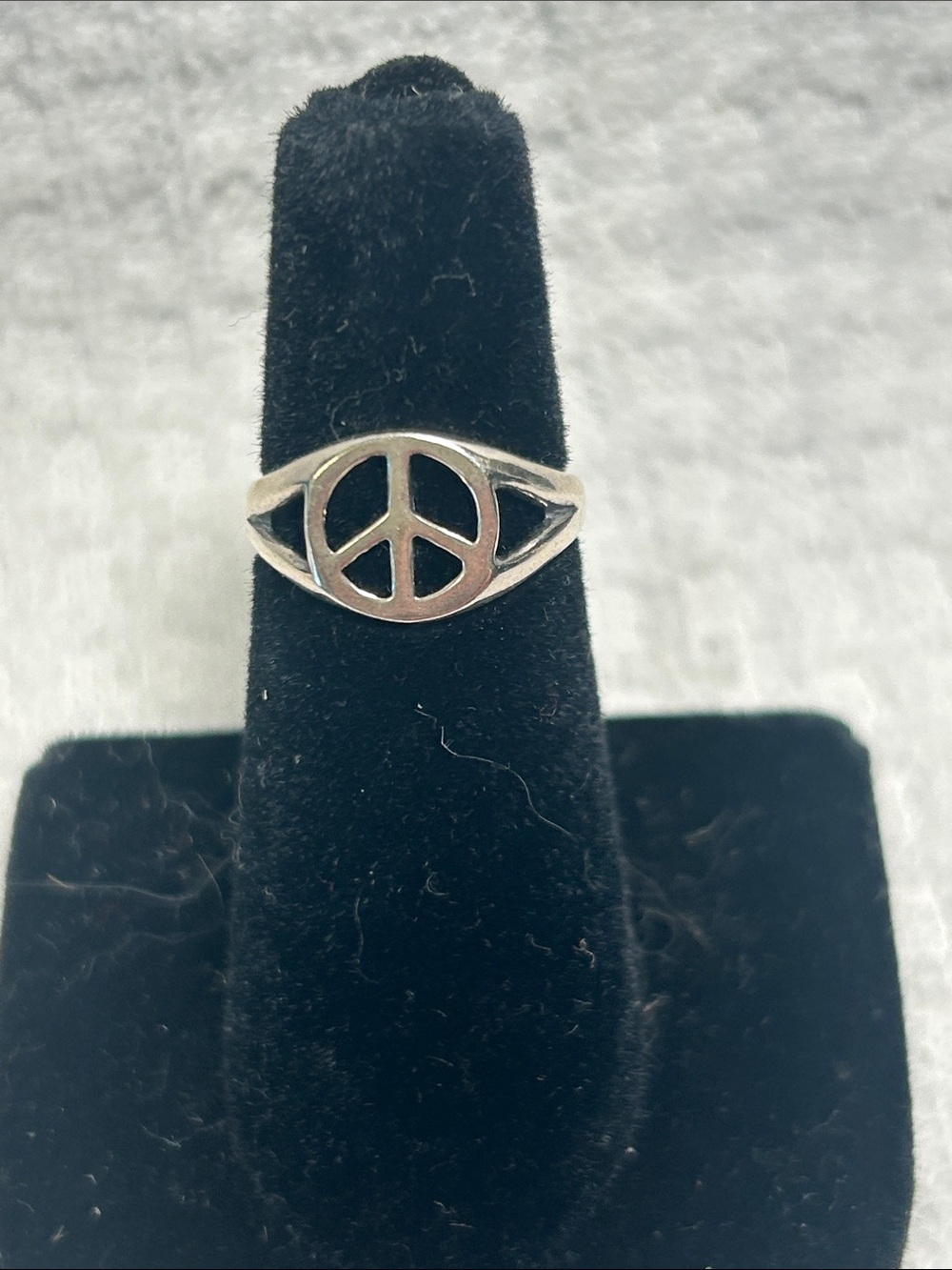 ☮️Rare Silpada Peace Sign Toe or Midi Ring☮️ - Picture 2 of 8